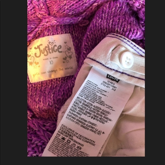 Girls Levi’s denim leggings size 10 - Picture 6 of 8